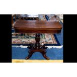 A Victorian Mahogany Tilt Top Tea Table - of typical form,