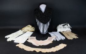 A Collection Of Antique And Vintage Beaded Collars And Accessories A Varied lot of late 19th and