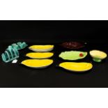 A Collection Of Carlton Ware Ceramics, Seventeen Items in total to include lettuce leaf dish,