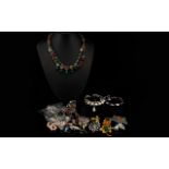 Good Collection of Costume Jewellery, Includes Tibetan Silver Items, Earrings, Bracelets,