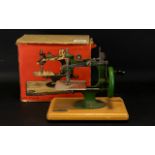 Vintage Grain Small Junior Hand Sewing Machine In original box - slight damage to box indicative