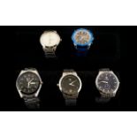 A Nice Collection Of Gents Fashion Wrist Watches.