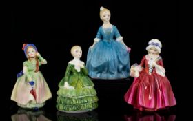 Royal Doulton Collection of Handpainted Small Figurines (4 in total) comprising of: 1.