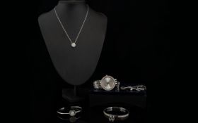 A Mixed Collection Of Contemporary Designer Costume Jewellery Five items in total to include