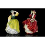 Royal Doulton Handpainted Porcelain Figures (2) In Total to include 1.
