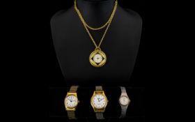 A Small Collection Of Fashion Watches Four items in total, each in white and yellow metal to include