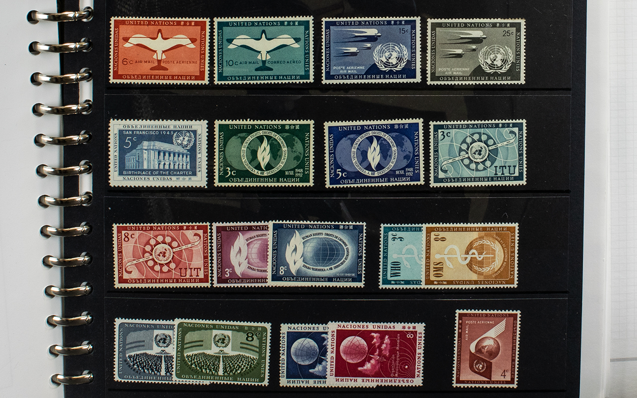 Stamp Interest - A very classy well presented album of UN stamps. the album alone cost £50. - Image 4 of 4