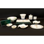 Collection of Minton Marlow English Bone China includes boxed tray 11" in length;
