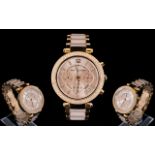 Michael Kors MK 5896 Ladies Signature Design Chronograph Wrist Watch.