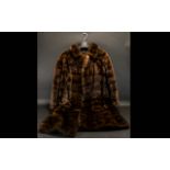 Vintage Mink Coat Ladies swing style female ranch mink coat.