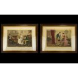A Pair Of Early 20th Century Framed Prints After Original Paintings By C. Haigh Wood.