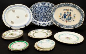 Collection of Plates to include a large