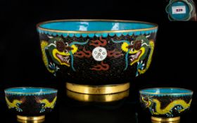 Early 20th Century Oriental Cloisonne Bo