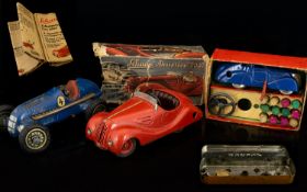 Schuco Telesteering Car 3000 in original box blue colourway complete with components - box in poor