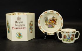 Royal Doulton Bunnykins Baby Set - two pieces to include,