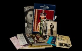 A Small Collection Of Ephemera To include Queen Elizabeth II stamps, first day covers,