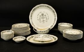 Grindley Royal Cauldon Passover Ware Dinner Service. Unused, circa 1950s, very rare collection.