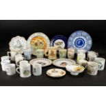 A Collection Of Various Royal Commemorative Ceramics To include Queen Victoria, King George,