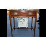 Mahogany Writing Desk With Draw To Front. Height 73cm. Width 70cm.