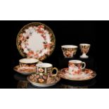 A Small Mixed Lot Of Royal Crown Derby Imari Pattern China To include pattern number 2712 trio,