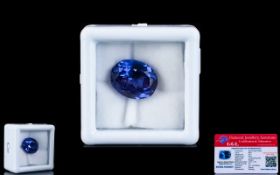 Natural Tanzanite Loose Gemstone With GGL Certificate/Report Stating The Tanzanite To Be 8.