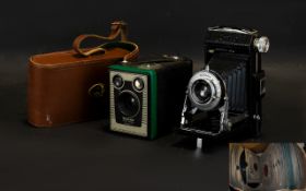 A Mixed Collection Of 78 Records And Gramophone Records Together with Kodak Brownie camera and