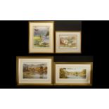 Judy Boyes (British 1943- ) Four limited Edition Framed And Signed Prints Each framed and mounted