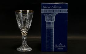 Rosenthal Judaica Collection Glass Kiddish Cup.