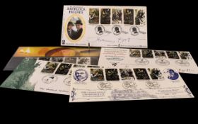 Sherlock Holmes Interest A Collection Of Royal Mail Mint Stamps And First Day Covers With Jeremy