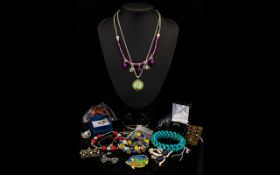 A Mixed Collection Of Costume Jewellery A varied lot to include boxed dress rings,