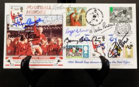 England 1966 World Cup Autographs - on F.D.C envelope.