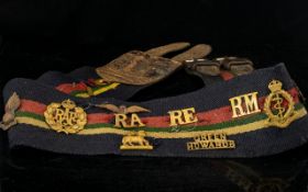 WWII Interest Eric O' Brien Royal Marines A Group Of Three Medals With Address Boxes And Paperwork