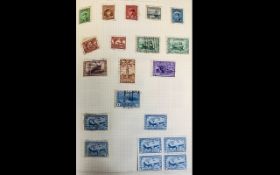 Blue Springback Stamp Album - with a good selection from the British commonwealth..