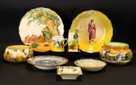 Royal Doulton Series Ware A Mixed Lot To include 'The Greenwood Tree D6014 plate,