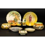 Royal Doulton Series Ware A Mixed Lot To include 'The Greenwood Tree D6014 plate,