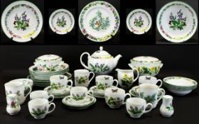 Royal Worcester Dinner Service 'Herbs' Design to include 47 pieces in total: 4 x 26cm Dinner Plates,