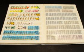 Stamp Interest - A4 16 Sided Stock Book full of vast numbers of used GB stamps. Please see images.