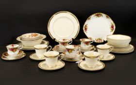 A Collection of Porcelain - Royal Albert 'Old Country Roses', Royal Doulton ' Wilton',