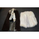 A Mixed Lot Of Vintage Fur Coats And Modern Faux Fur Gilets Five items in total to include Arctic