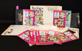 Stamp Interest Large banana box full of stamps and accessories. Includes two stock books. Please see