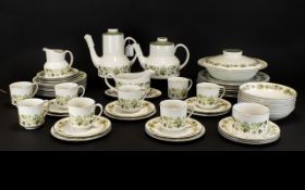 Royal Doulton 'Vanity Fair' Coffee/Tea/Dinner Service to include 8 x 10.