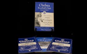 Football Interest - Chelsea Football Club Programmes. Four In Total.