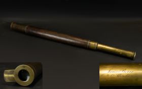 19th Century Single Draw Telescope.