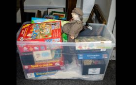 Mixed Lot Of Childrens Games And Puzzles And Collectables To Include Giant Floor Puzzle Nursery