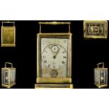 Jean Francois Bautte Grand Sonnerie Calendar Alarm Carriage Clock Retailed by Bennett London.