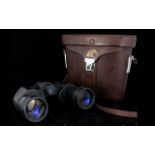 Vickers Adlerblick 8 x 42 Winkel 6.3 110m /1000m Pair of Binoculars. With Leather / Hide Case and