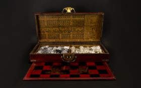 Oriental Boxed Chess Set.