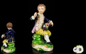 Bloor Derby Hand Painted Porcelain Figure Painted In Polychrome Enamels - Wonderful Colours,