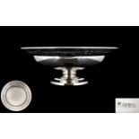 Edwardian Period Solid Silver Fruit Bowl of Pleasing Form and Proportions, Pierced Open work Border,