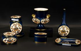 A Collection Of Carlton Ware Blue Chinoi